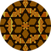 Moroccan Brown And Orange Layers